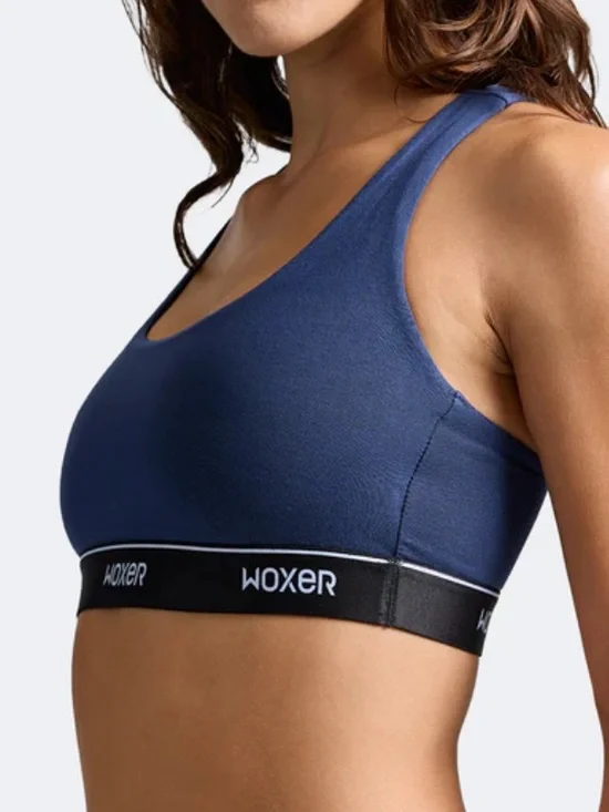 NEW WOXER Boss 2.0 Navy 2.0 racer back Bralette with medium support size:2XL - Picture 2 of 8